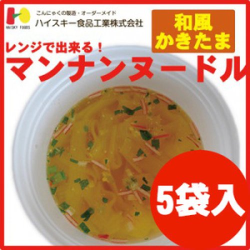 レンジでできる！マンナンヌードル　和風かきたま味