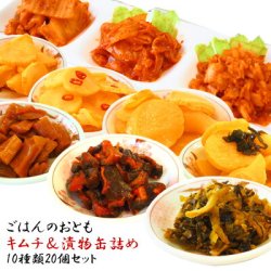 ごはんのおとも キムチ＆漬物缶詰め10種類20個セット